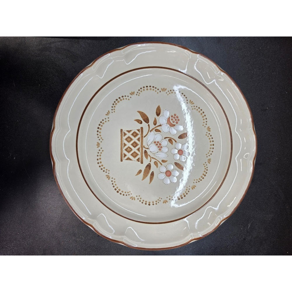 Hearthside Cumberland Mayblossom Chop Plate Vintage Stoneware Japan 12 in